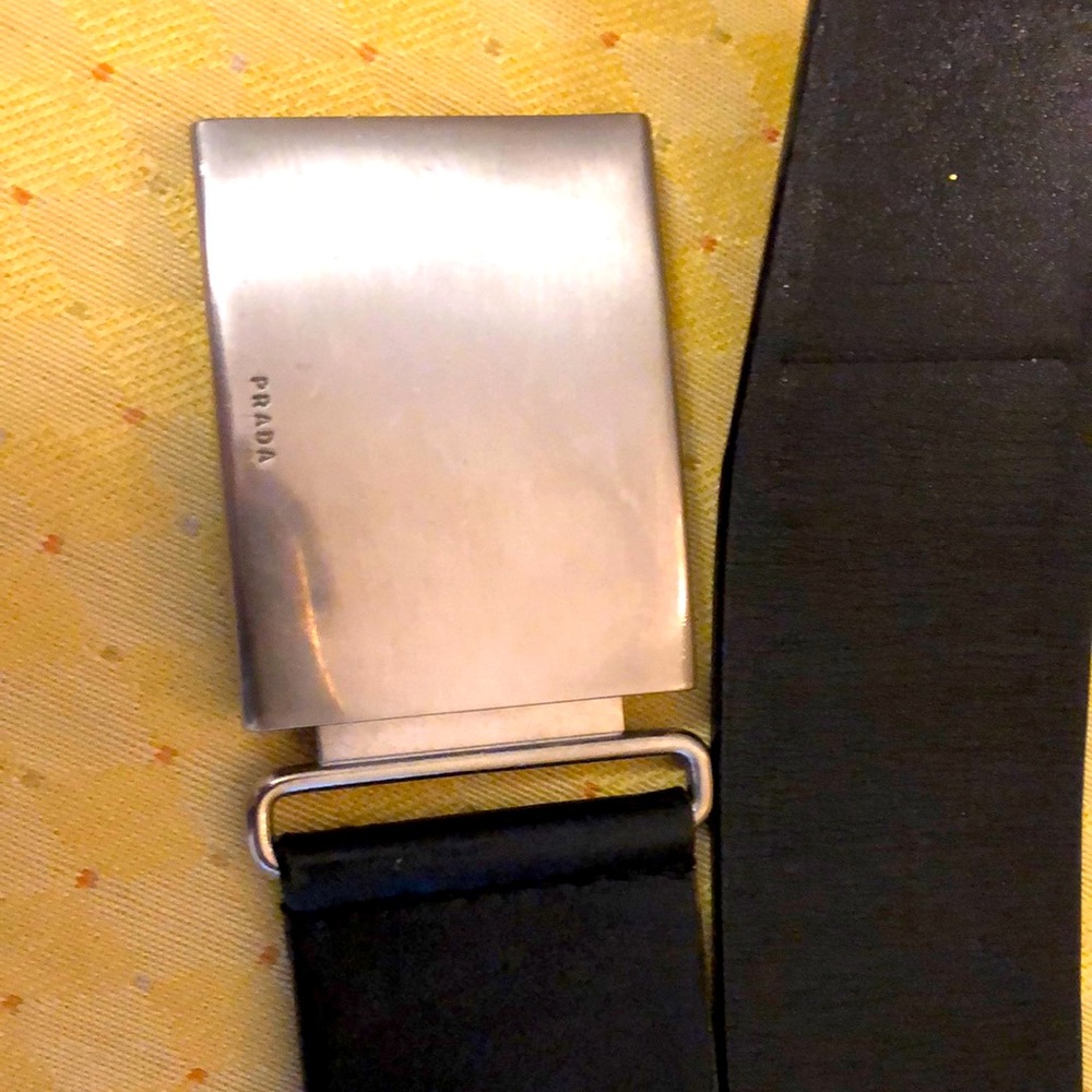 Prada black leather belt - Picture 1 of 3